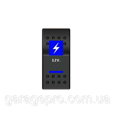 Тумблер з підсвічуванням 12V (тип A)
