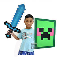 Піксельний Алмазний набір Алмазний меч + Алмазна кірка Minecraft BaseSet
