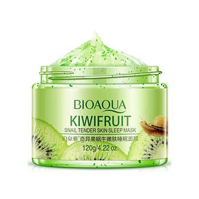 Зволожуюча нічна гель-маска з екстрактом ківі Bioaqua Kiwifruit Snail Tender Skin Sleep Mask, 120г, фото 2