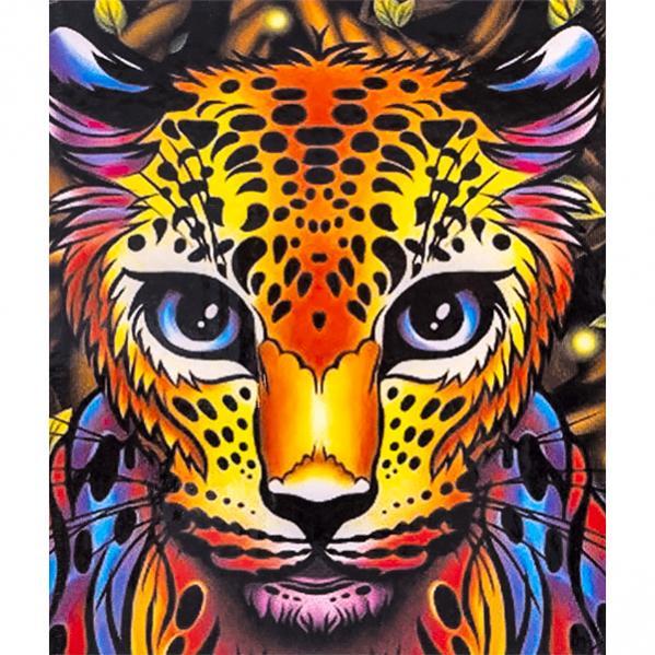Картина за номерами 40х50 см DIY Райдужний леопард (FX 30563), фото 1