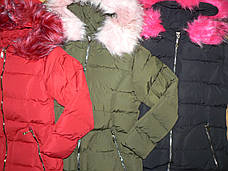 Пальто зимове на хутрі на дівчаток оптом, Seagull, 8-16 рр., CSG-65013+, фото 2