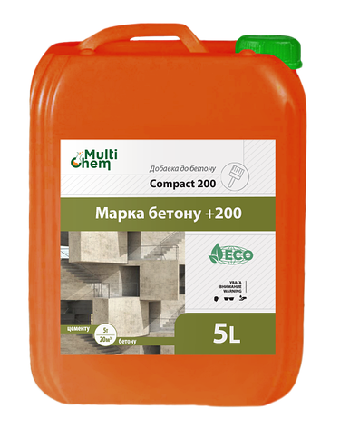 Пластифікатор для вібропресованих виробів Compact 200 Для збільшення міцності 5 л, фото 2