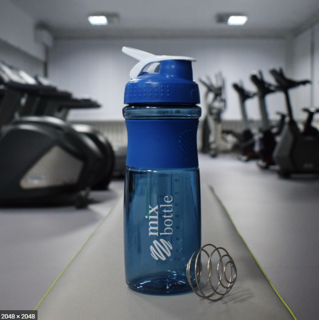 Шейкер Shaker Mix, Blender Bottle, синій, 760 мл (KG-599)
