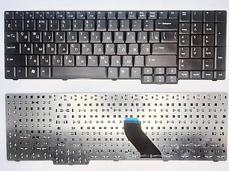 Клавіатура для ноутбуків Acer Aspire 5335, 5535, 5735, eM E528, Extensa 5635 чорна матова UA/RU/US