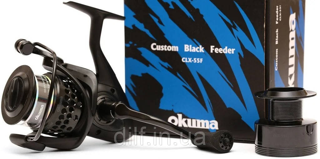 Котушка Okuma Custom Black Feeder CLX-55F 7+1BB (фідерна)