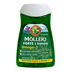Mollers Omega-3 Forte Риб'ячий жир з вітаміном D3 і вітаміном Е, 112 капсул