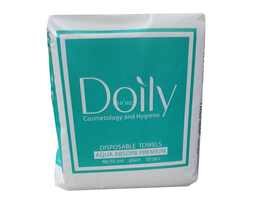 Рушники одноразові 40х70см. 50 шт/уп. Doily Aqua Absorb, фото 1