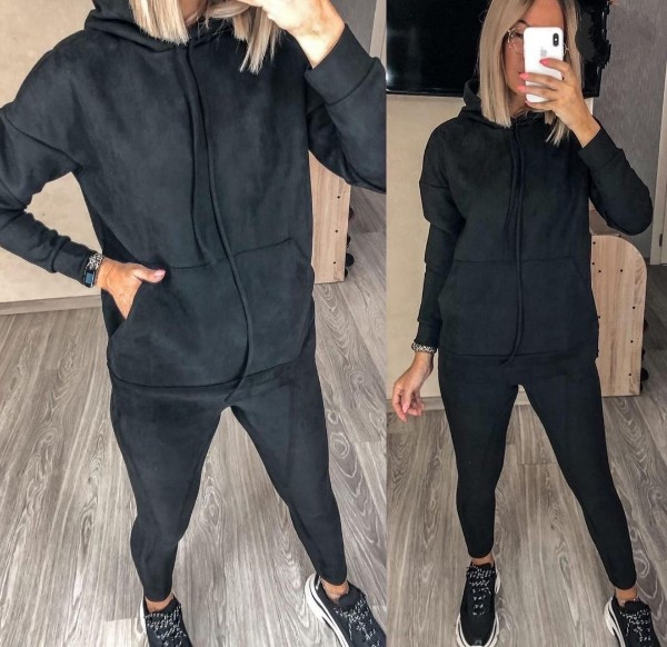 Стильний замшевий костюм, фото 1