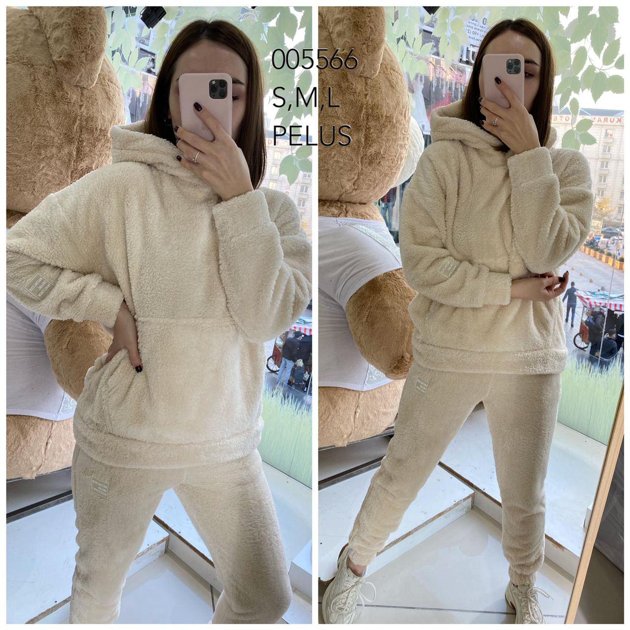 Женский TEDDY-КОСТЮМ-ПЛЮШЕВЫЙ, размеры 40-42,44,46 , цвет светлый беж