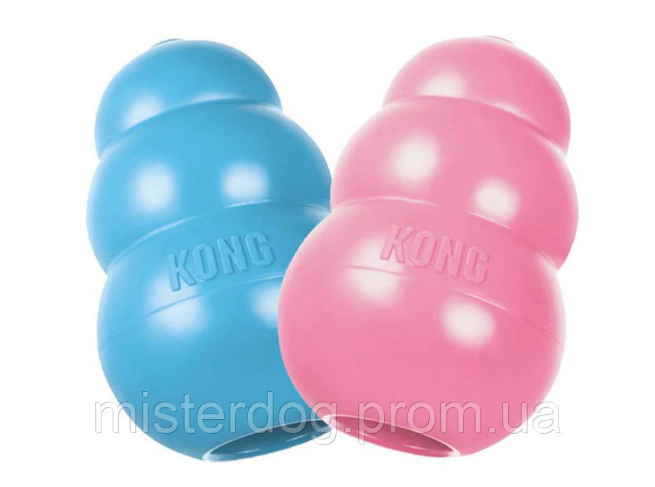 KONG Puppy Ball іграшка для цуценят і ласощів M 9 см