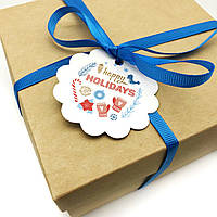 Бірка декоративна "Happy Holidays", 58 мм