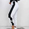 Жіночі спортивні вільні штани з лампасами, фото 3