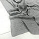 Плед в'язаний плетінка колір сірий 95*75 см (90% бавовна, 10% акрил), фото 5