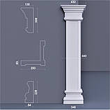 Пілястра кутова для фасаду, фасадна кутова пілястра ФПЛ 3 w 250мм, фото 2
