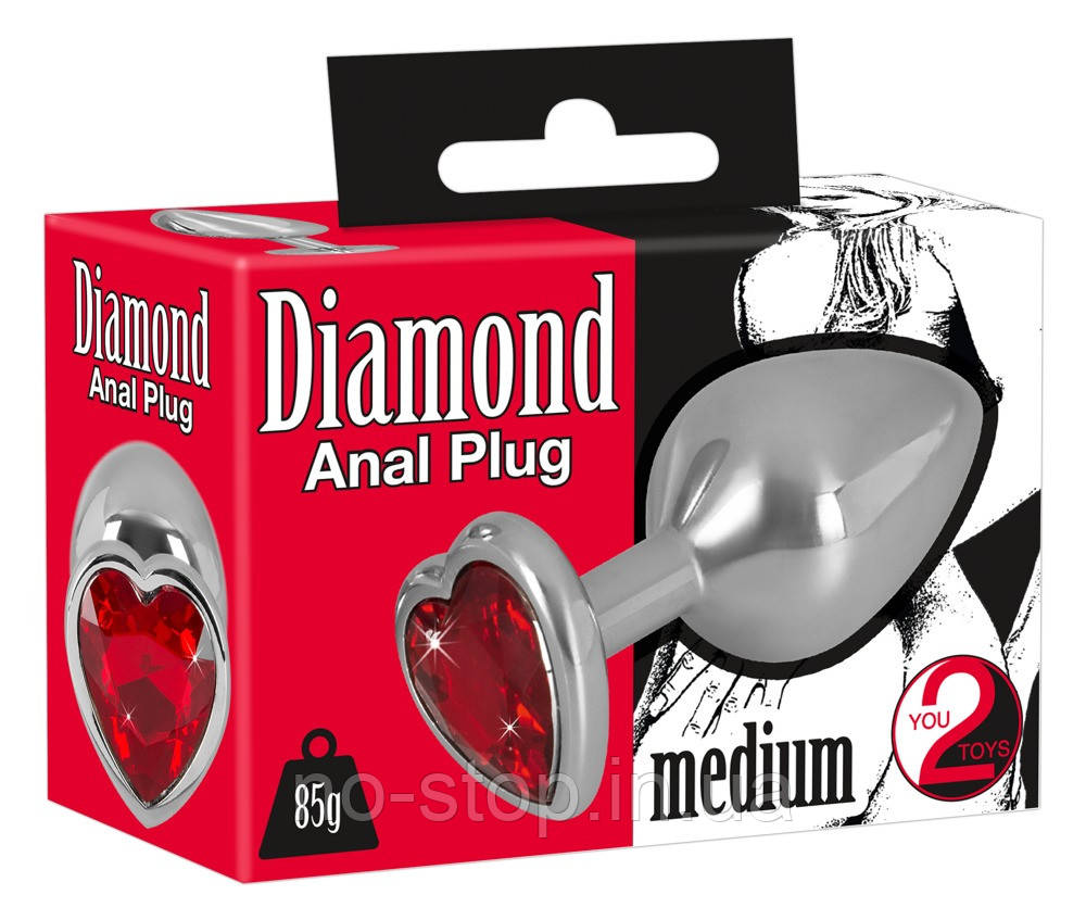 Анальна пробка - Diamond Anal Plug Medium