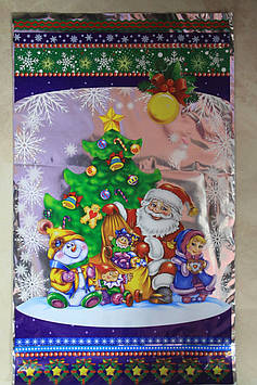 Картонний пакет з новорічним малюнком