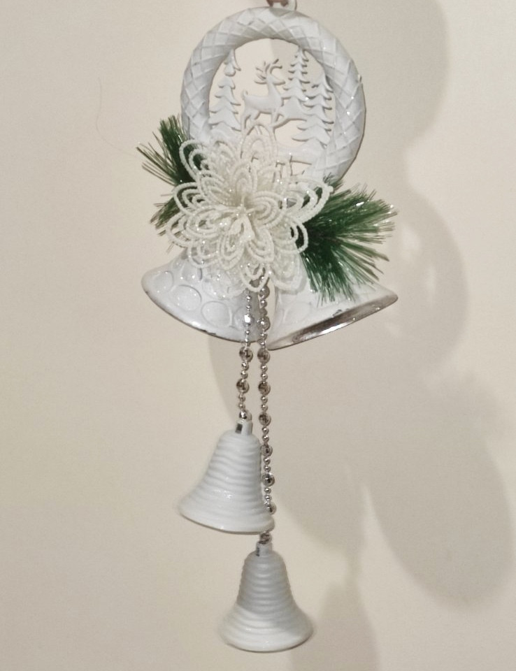 Сріблясті ялинкові кульки, фото 1