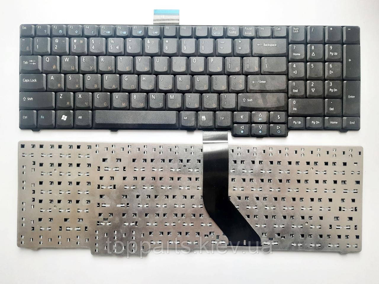 Клавіатура для ноутбука Acer Aspire 8920 чорна UA/RU/US