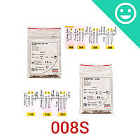 Юниметрик, размер 008S, фиолетовые, штифты титановые, 25 шт, Unimetric (Dentsply Sirona)