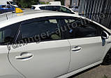 Дефлектори вікон (вітровики) Toyota Prius III 2009-2015 (Auto clover D047), фото 3
