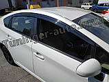 Дефлектори вікон (вітровики) Toyota Prius III 2009-2015 (Auto clover D047), фото 4