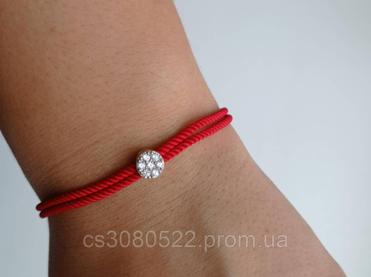 Двойная Красная Нить Судьбы с Серебряным Замком и Декором Красная Нитка ...