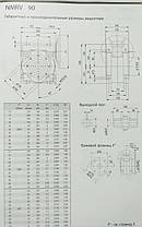 Черв'ячний мотор-редуктор NMRV90 1:100 з ел.двигуном 0.75 кВт 1500 об/хв, фото 2