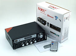 Підсилювач звуку UKC SN-555BT 120 W 2*60 W з FM і Bluetooth Karaoke