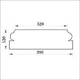 База пілястри для фасаду, фасадна база пілястри ФБП 6 (h 120 мм), фото 2