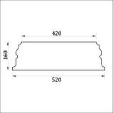 База пілястри для фасаду, фасадна база пілястри ФБП 10 (h 160 мм), фото 2