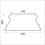 База пілястри для фасаду, фасадна база пілястри ФБП 11 кутова (h 320 мм), фото 2