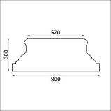 База пілястри для фасаду, фасадна база пілястри ФБП 13 кутова (h 300 мм), фото 2