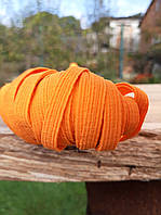 Резинка плетеная для белья (бельевая) яркая оранжевая 8мм 100 метров