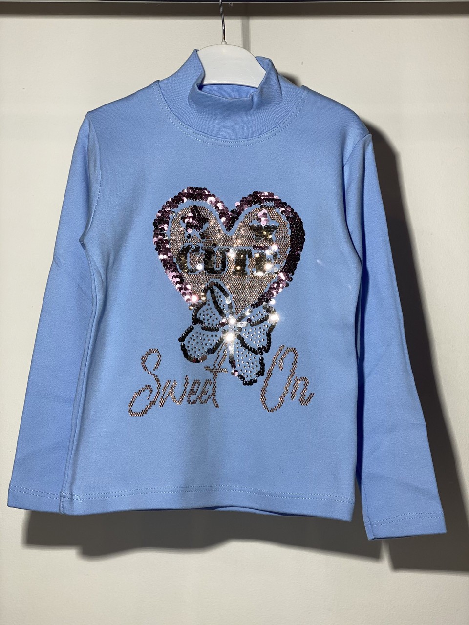 Гольф утеплений для дівчинки Benini 9484 110 см Синій