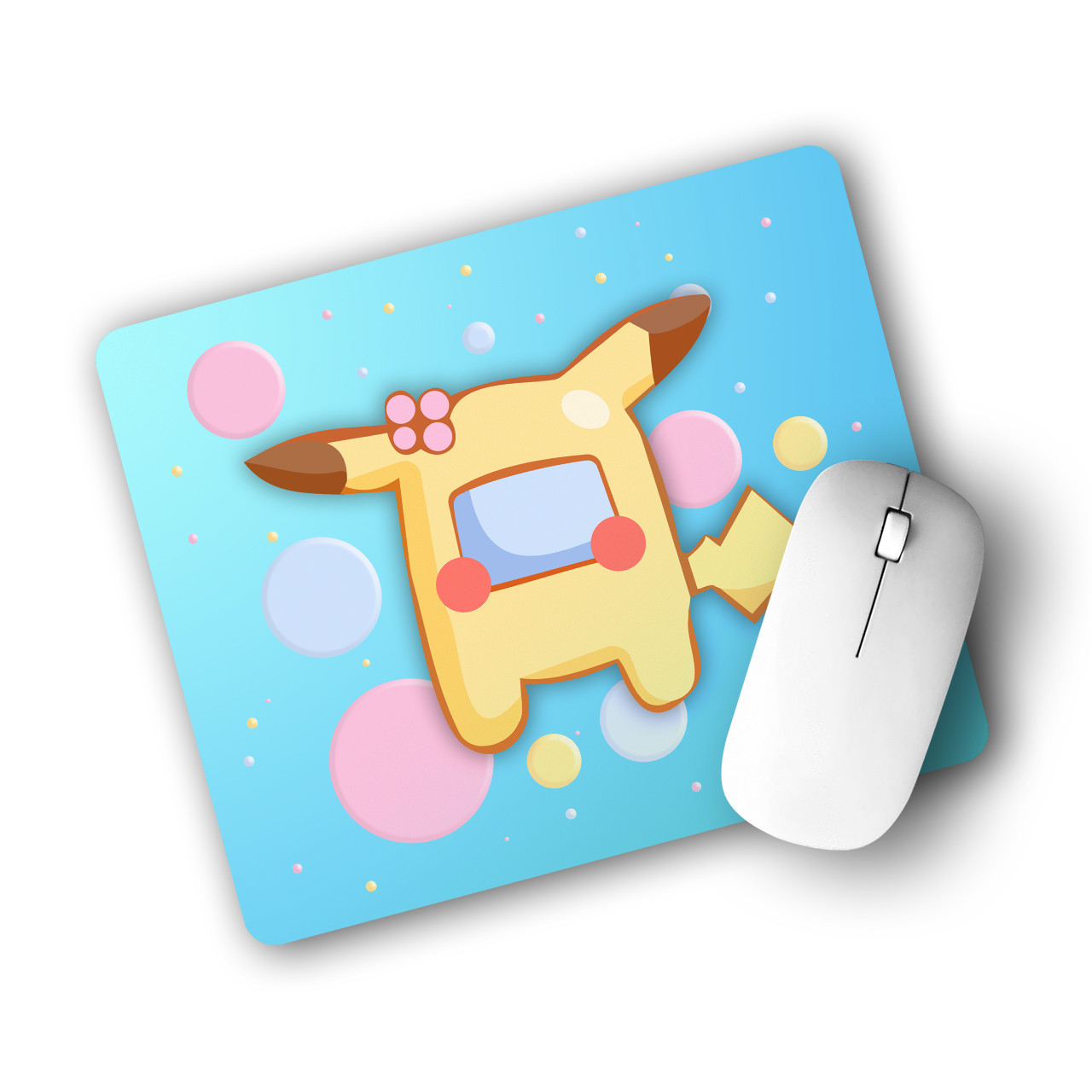 Килимок для мишки Амонг Ас Покемон Пікачу (Among Us Pokemon Pikachu), коврик комп'ютерний