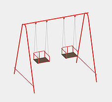 Гойдалки двомісні на ланцюгах, для всієї сім'ї., фото 3