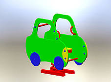 Качели на пружине Машинка, фото 3