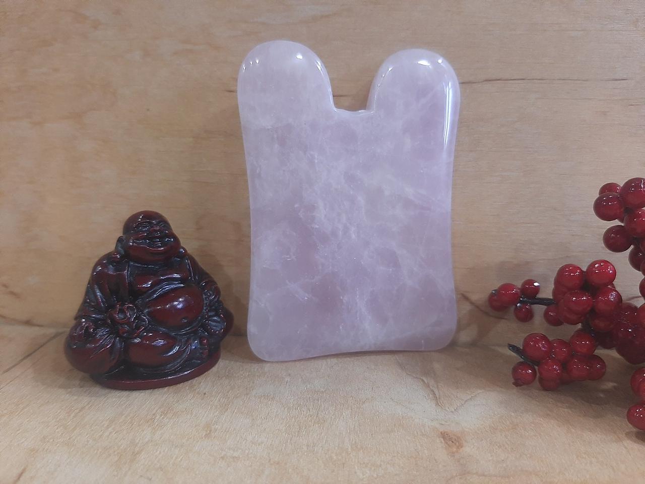 Скребок Гуаша Кварц Розовый Маїчка, фото 1