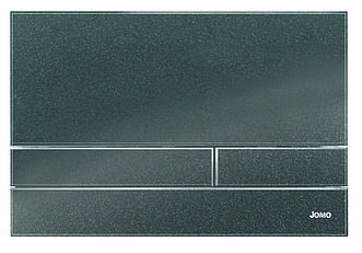 Чоний металік - глянцева скляна кнопка змиву серії Exclusive для інсталяцій Werit