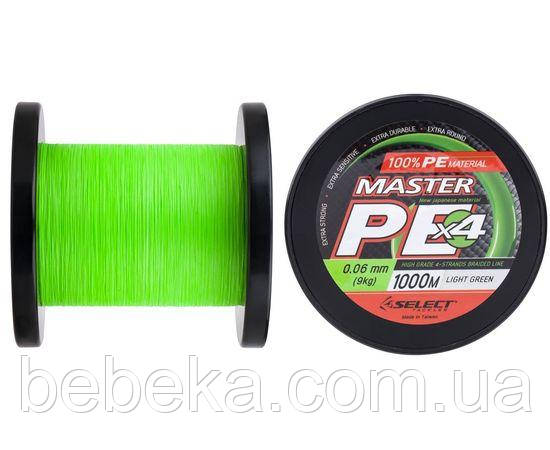 Шнур Select Master PE 1000m (салат.) 0.16 мм 19кг (1870.01.83 )