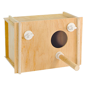 Дуплянка для дрібних декоративних птахів No2 19х13х14 см дерев'яна Лорі Д 019