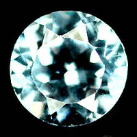 3.41 карат Природний блакитний блакитний топаз Бразилії 9 мм.