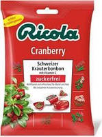 Леденцы Ricola Cranberry Клюква 75 g
