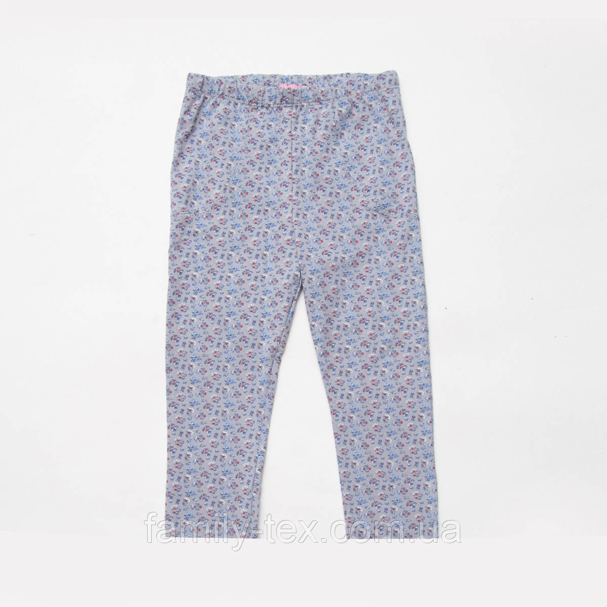 Капрі дитячі для дівчинки SmileTime Gray Flower, сірий, фото 1