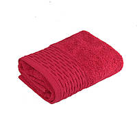 Хлопковое полотенце для лица GM Textile 50х90см Polosa 500г/м2 (Малиновый)