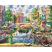 Набір, картина за номерами "Чарівний Амстердам", 40*50 см, SANTI