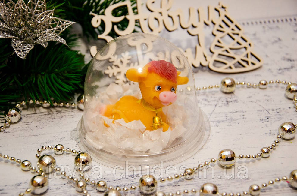 Мило ручної роботи "Бичок з дзвіночком" в коробочці, фото 1