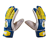 Воротарські рукавички Latex Foam REAL MADRID, розмір 7, жовто-сині, RM7, фото 3