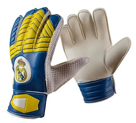 Рукавички воротарські Latex Foam REAL MADRID, розмір 5, зелено-сині RM15