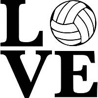 Вінілова наклейка на автомобіль - Love Волейбол | Love Volleyball